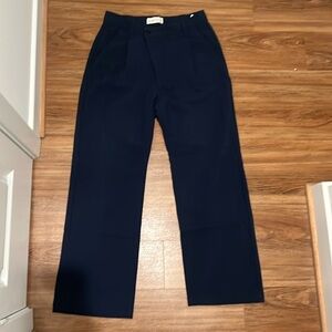 Abercrombie Tailored Relaxed High Rise Crossover Waistband Trouser